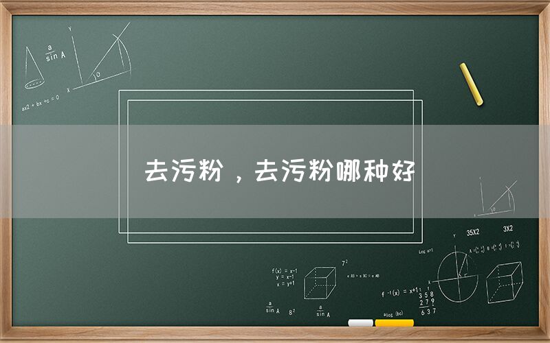 去污粉，去污粉哪种好(图1)